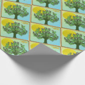 12 Stämme von Israel Asher Art Print Wrapping Pape Geschenkpapier (Ecke)