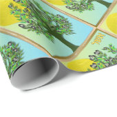 12 Stämme von Israel Asher Art Print Wrapping Pape Geschenkpapier (Rolleneckpunkt)