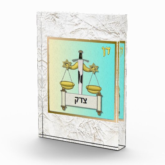 12 Stämme von Israel Dan Art Acryllic Block (Rechts)