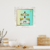 12 Stämme von Israel Dan Art Print Poster (Küche)