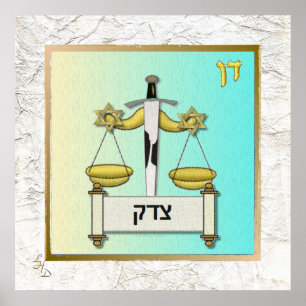 12 Stämme von Israel Dan Art Print Poster