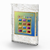 12 Stämme von Israel Levi Art Acryllic Block (Rechts)