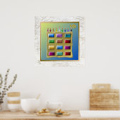 12 Stämme von Israel Levi Art Print Poster (Küche)