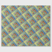 12 Stämme von Israel Levi Art Print Wrapping Papie Geschenkpapier (Flach)