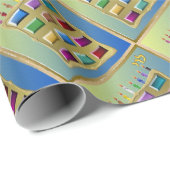 12 Stämme von Israel Levi Art Print Wrapping Papie Geschenkpapier (Rolleneckpunkt)