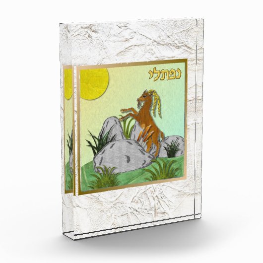 12 Stämme von Israel Naphtali Art Acrylblock Fotoblock (Links)