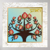 12 Stämme von Israel Reuben Art Print Poster (Vorne)