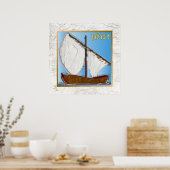 12 Stämme von Israel Zebulun Art Print Poster (Küche)