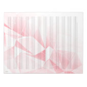 12 Staves Weißes Musikblatt Papier Pink Notepad Notizblock (Vorderseite)