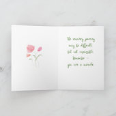 12 Step Addiction Erholung HOPE Watercolor Blume Karte (Innenseite)