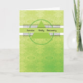 12 Step Erholung Enmulierung Service Unity Trian Karte (Vorderseite)