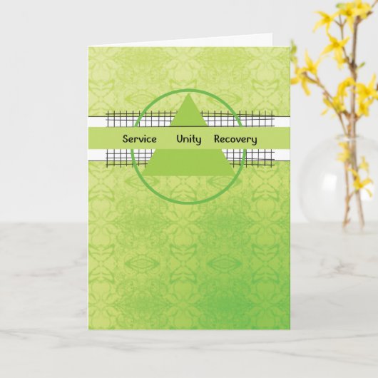 12 Step Erholung Enmulierung Service Unity Trian Karte (Gelbe Blume)