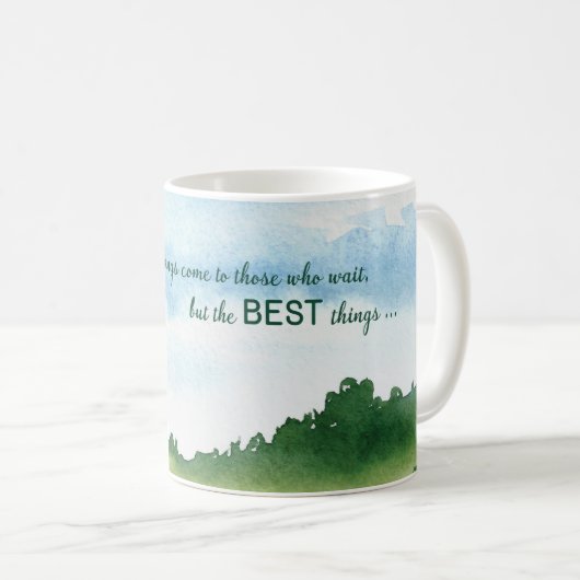 12 Step Erholung Jubiläum Natur Landschaft Kaffeetasse (VorderseiteRechts)