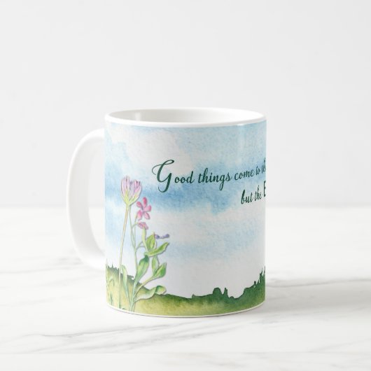 12 Step Erholung Jubiläum Natur Landschaft Kaffeetasse (Vorderseite Links)