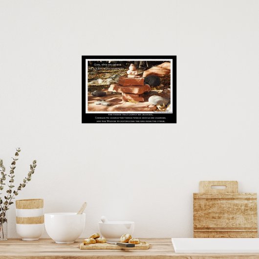 12 Step Erholung Serenity Poster (Küche)