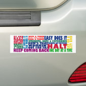 12 Step Erholung Slogans Autoaufkleber (Auf Auto)