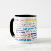 12 Step Erholung Slogans Tasse (Vorderseite Links)