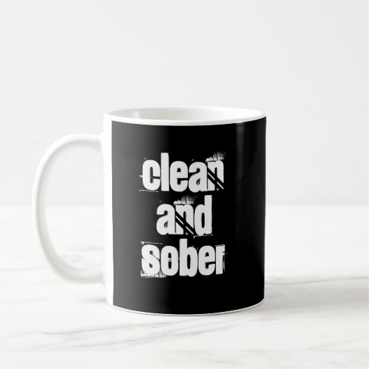 12 Step Erholung Sobriety Alcoholics Slogan Tasse (Links)