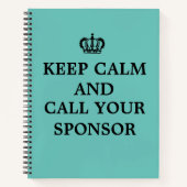 12 Step Erholung Sobriety OM NA Journal-Notebook Notizblock (Vorderseite)