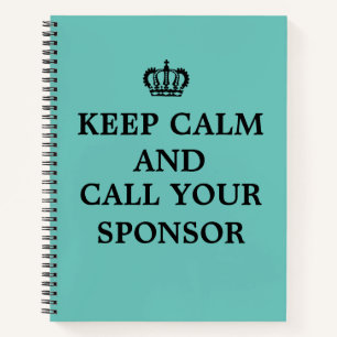 12 Step Erholung Sobriety OM NA Journal-Notebook Notizblock