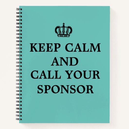 12 Step Erholung Sobriety OM NA Journal-Notebook Notizblock (Vorderseite)