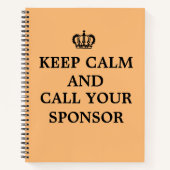 12 Step Erholung Sobriety OM NA Journal-Notebook Notizblock (Vorderseite)