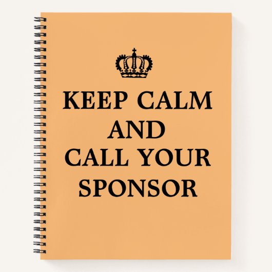 12 Step Erholung Sobriety OM NA Journal-Notebook Notizblock (Vorderseite)