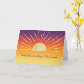 12 Step Erholung Sun New Day Ermutigung Karte (Gelbe Blume)