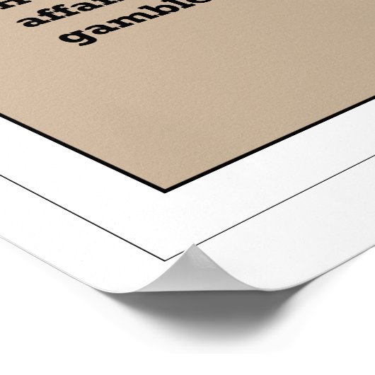 12 Step Gamblers Addictions Erholung Poster (Ecke)