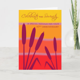 12 Step Geburtstag Jubiläum 17 Jahre Clean Sober Karte