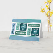 12-Step-Inspirationskarte Karte (Gelbe Blume)