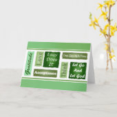 12-Step-Inspirationskarte Karte (Gelbe Blume)