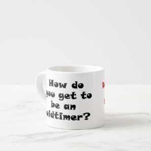 12 Step old Timer Witz Espressotasse