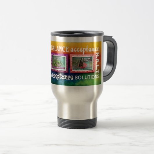 12 step recovery slogans coffee travel mug 26a reisebecher (VorderseiteRechts)