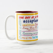 12 step recovery slogans mug 25z-red zweifarbige tasse (Links)