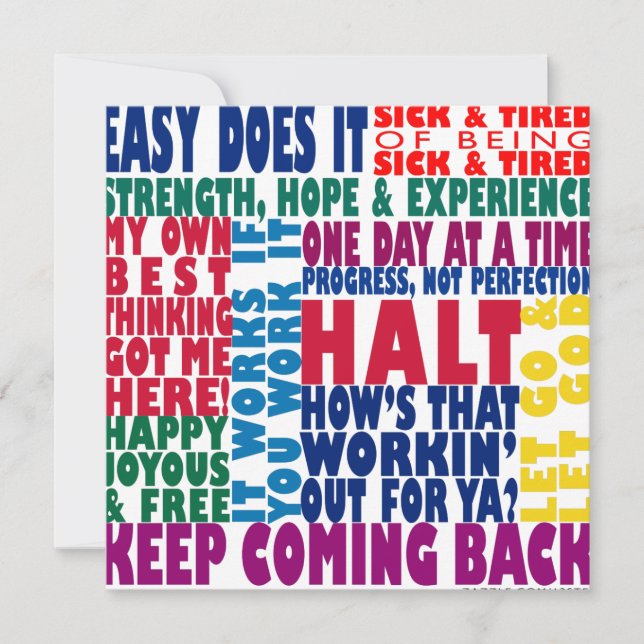 12 Step Slogans (Vorderseite)