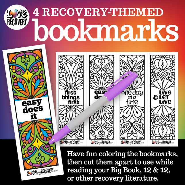 12-Step Slogans Bookmarks (Von Creator hochgeladen)