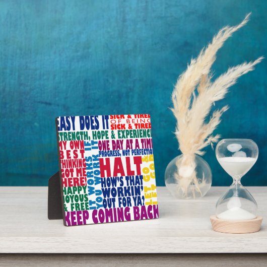 12 Step Slogans Fotoplatte (InSitu)