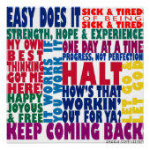 12 Step Slogans Poster (Vorderseite)