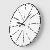 12 Step Sobriety Clean & Sober Slogans Wall Clock Große Wanduhr (Winkel)