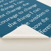 12 Step Sobriety Erholung Serenity Gebet Blanket Sherpadecke (3/4)