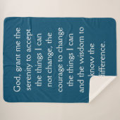 12 Step Sobriety Erholung Serenity Gebet Blanket Sherpadecke (Vorderseite (Horizontal))