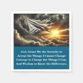 12 Step Surrender Flag | Custom AA Prayer Serviette