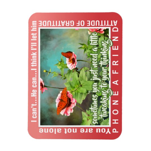 12 step thinking magnet 26 butterflies (Vertikal)