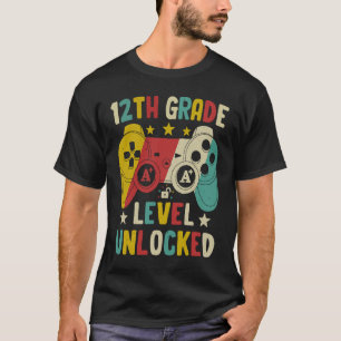 12. Stufe Entsperrtes Videospiel - Zurück zu T-Shirt