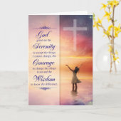 12-Stufen-Erholung des Stille-Gebets Karte (Gelbe Blume)