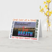 12 Stufen Erholung einfach atmen Grußkarte 25 Karte (Gelbe Blume)