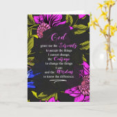 12 Stufen Erholung Förderung Lila Botanisch Karte (Gelbe Blume)