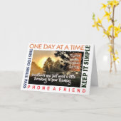 12-Stufen-Erholung-Grußkarte 25 Karte (Gelbe Blume)