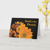 12-Stufen-Erholung-Jubiläum des Prozesses Karte (Gelbe Blume)